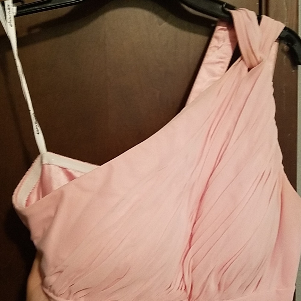 Petal pink Donna Morgan semi formal dress